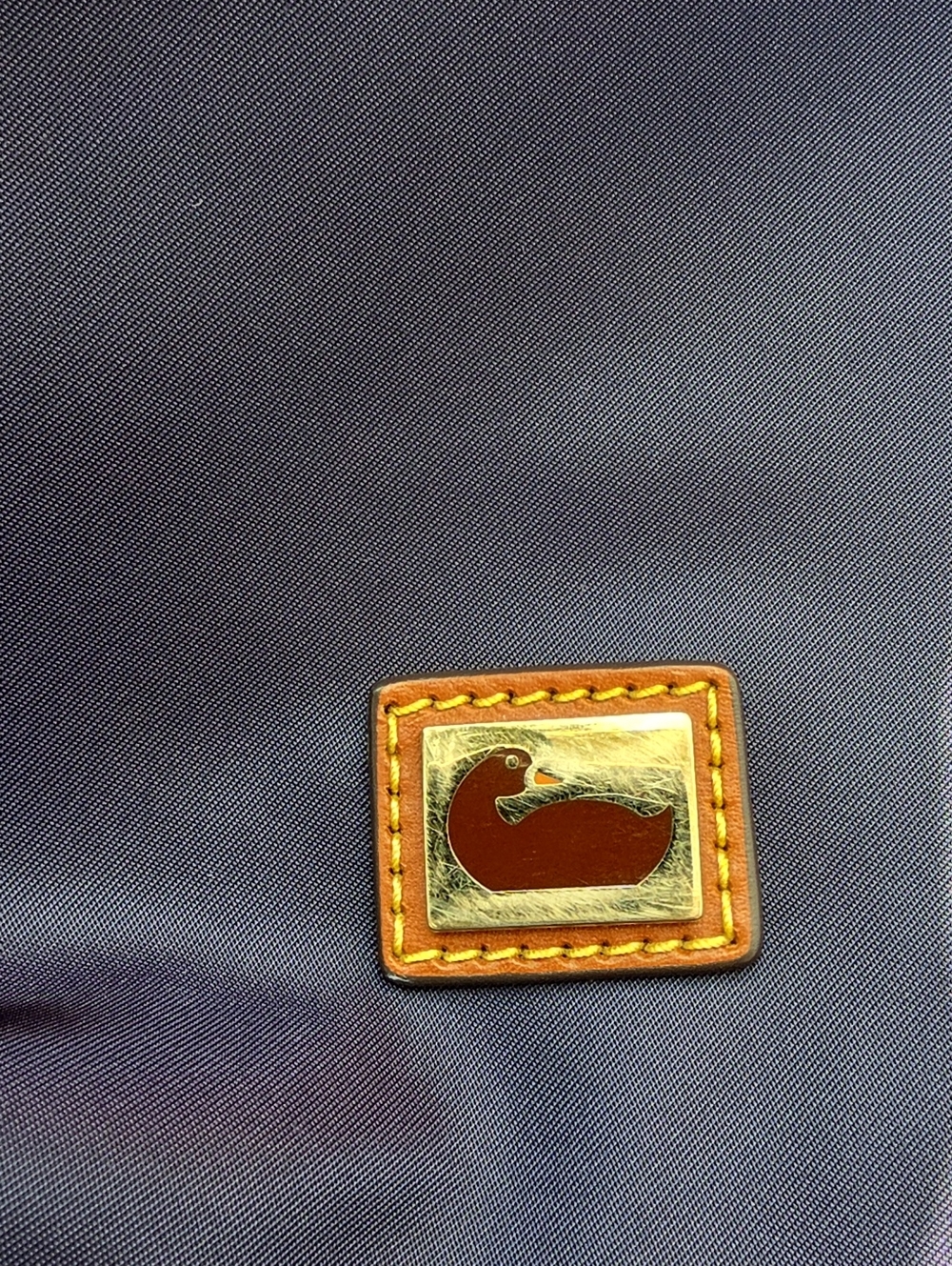 Dooney & Bourke Navy Blue Nylon And Leather Wayfairer Foldover Crossbody Bag EUC - Picture 12 of 13